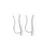 14K White Gold Curving Bar Ear Crawler Diamond Earrings - EG12939W45JJ-Gabriel & Co.-Renee Taylor Gallery