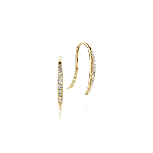 14K Yellow Gold Tapered Diamond Threader Drop Earrings - EG13084Y45JJ-Gabriel & Co.-Renee Taylor Gallery