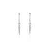 14K White Gold Pavé 10mm Diamond Spike Huggie Drop Earrings - EG13333W45JJ-Gabriel & Co.-Renee Taylor Gallery