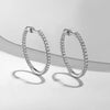 14K White Gold French Pavé 20mm Round Inside Out Diamond Hoop Earrings - EG13461W45JJ-Gabriel & Co.-Renee Taylor Gallery
