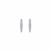 14K White Gold 13mm Classic Diamond Huggies - EG13648W45JJ-Gabriel & Co.-Renee Taylor Gallery