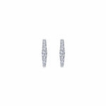 14K White Gold 13mm Classic Diamond Huggies - EG13648W45JJ-Gabriel & Co.-Renee Taylor Gallery