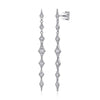 14K White Gold Linear Diamond Station Drop Earrings - EG14281W45JJ-Gabriel & Co.-Renee Taylor Gallery