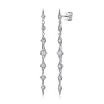 14K White Gold Linear Diamond Station Drop Earrings - EG14281W45JJ-Gabriel & Co.-Renee Taylor Gallery