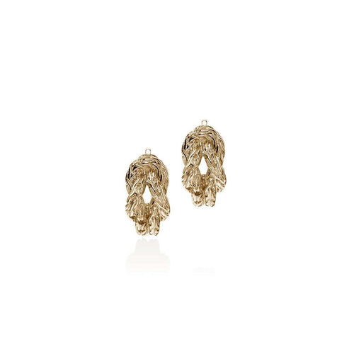 Love Knot 14K Gold Earrings - EGG98782-John Hardy-Renee Taylor Gallery