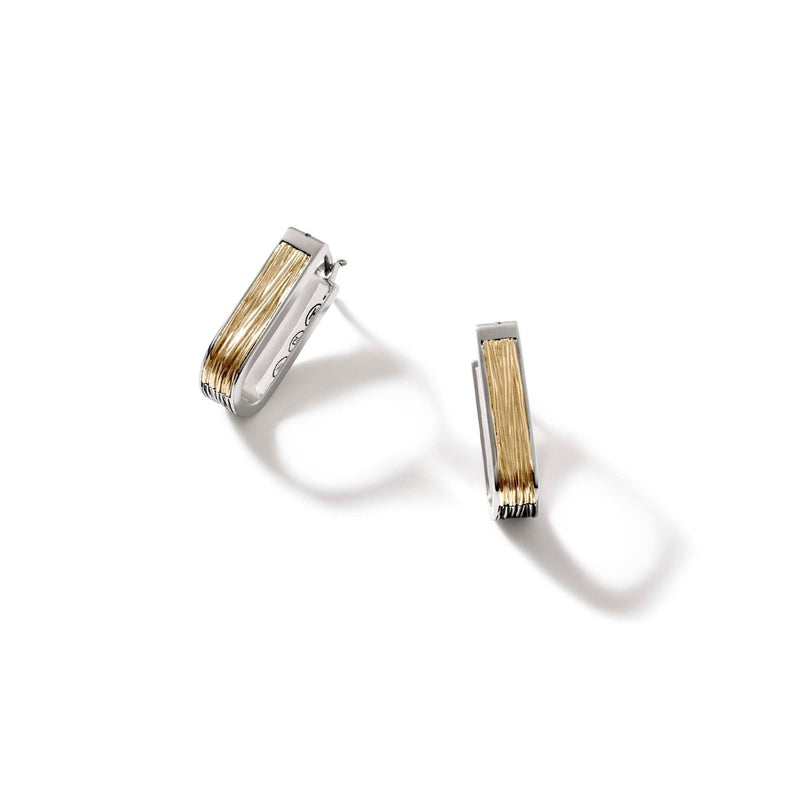 Bamboo Hoop Earring, Gold, Sterling Silver - EZ50107-John Hardy-Renee Taylor Gallery