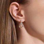 JH Essential Heart Drop Earrings, Gold, Sterling Silver, Diamonds - EZZP989712DI-John Hardy-Renee Taylor Gallery