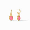The Pink Hoop & Charm Earrings - Iridescent Peony Pink - ER940GIPP00-Julie Vos-Renee Taylor Gallery