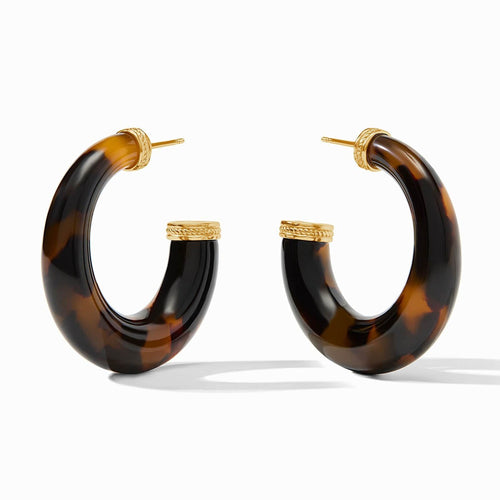 Madison Statement Hoop - Tortoiseshell-Julie Vos-Renee Taylor Gallery