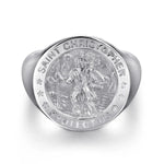 Emboss Signet Wide Band 925 Sterling Silver - MR20147SVJJJ-Gabriel & Co.-Renee Taylor Gallery