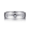 14K White Gold Diamond Men's Wedding Ring in High Polished Finish - MR15672W44JJ-Gabriel & Co.-Renee Taylor Gallery