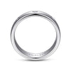 14K White Gold Diamond Men's Wedding Ring in High Polished Finish - MR15672W44JJ-Gabriel & Co.-Renee Taylor Gallery