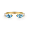 14K Yellow Gold Blue Topaz Open Stackable Ring with White Enamel - LR52652E9Y4JBT-Gabriel & Co.-Renee Taylor Gallery