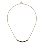 14K Yellow Gold Bujukan Bar Necklace with Black Enamel – NK7682E8Y4JJJ-Gabriel & Co.-Renee Taylor Gallery