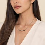 14K Yellow Gold Bujukan Bar Necklace with Black Enamel – NK7682E8Y4JJJ-Gabriel & Co.-Renee Taylor Gallery