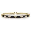 14K Yellow Gold Bujukan Beads and Diamond Split Bangle with Black Enamel - BG4971E8Y45JJ-Gabriel & Co.-Renee Taylor Gallery