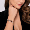 14K Yellow Gold Bujukan Beads and Diamond Split Bangle with Black Enamel - BG4971E8Y45JJ-Gabriel & Co.-Renee Taylor Gallery