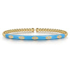 14K Yellow Gold Bujukan Beads and Diamond Split Bangle with Dusk Blue Enamel - BG4971E5Y45JJ-Gabriel & Co.-Renee Taylor Gallery