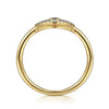 14K Yellow Gold Diamond and Sapphire Evil-Eye Ladies Ring w/ White Enamel - LR52500E9Y45SA-Gabriel & Co.-Renee Taylor Gallery