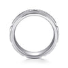 14K White Gold Diamond Men's Wedding Ring in Sand Blast Finish - MR15508W44JJ-Gabriel & Co.-Renee Taylor Gallery