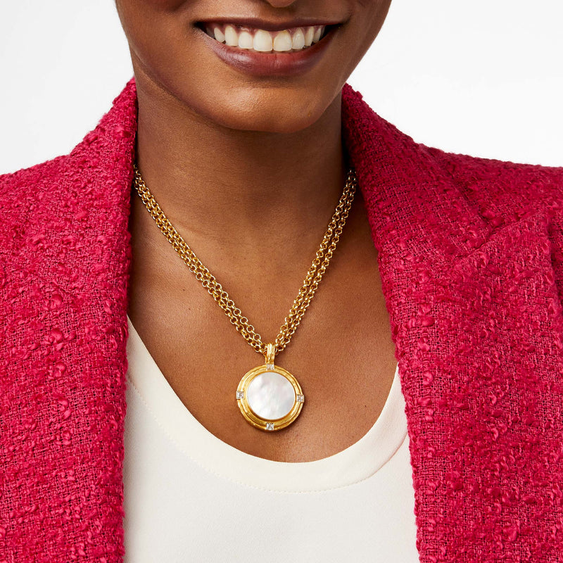 Astor Pendant Necklace - Mother of Pearl-Julie Vos-Renee Taylor Gallery