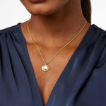 Astor Solitaire Iridescent Clear Crystal Necklace - N463GIRC00-Julie Vos-Renee Taylor Gallery