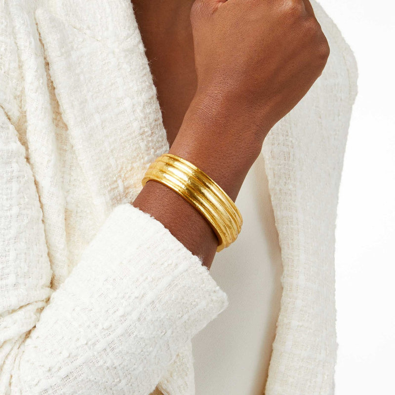 Havana Statement Hinge Bangle - BG279G00-Julie Vos-Renee Taylor Gallery