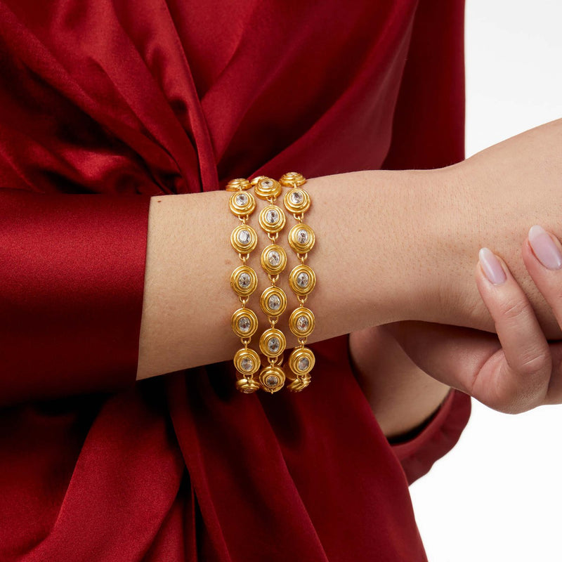 Tudor Triple Row Tennis Bracelet - Cubic Zirconia-Julie Vos-Renee Taylor Gallery