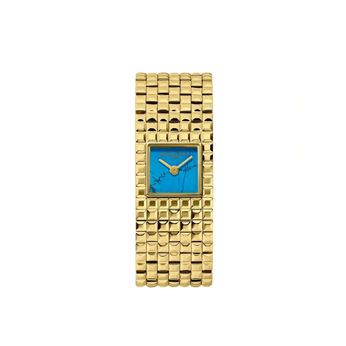 Manchette (Gold and Turquoise) - FC-200TU1MC5B-Frederique Constant-Renee Taylor Gallery