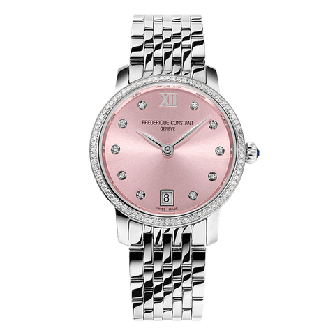 FREDERIQUE CONSTANT　20ミリ CLASSICS SLIMLINE LADIES PINK- FC-220LPD1SD26B - Frederique Constant