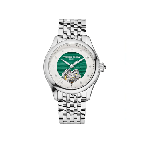 Ladies Automatic Double Heart Beat (Malachite) - FC-313MAD3B6B-Frederique Constant-Renee Taylor Gallery
