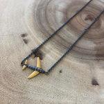 Floating Charms Necklace with Diamond by Lika Behar
