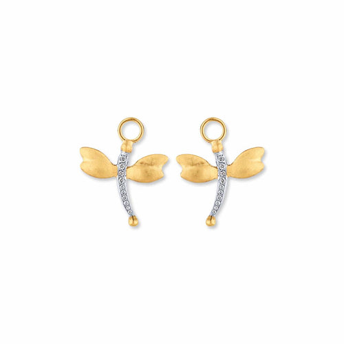 Floating Charms Dragonfly Drops with Diamond by Lika Behar