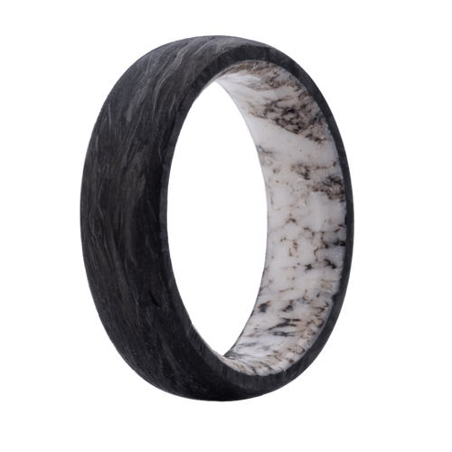 (7mm) Forged Carbon Fiber Dome w/ Elk Antler Interior Sleeve - K7FCFANT111-10-Heavy Stone-Renee Taylor Gallery