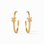 Butterfly Hoop Earrings Gold - HP066G-Julie Vos-Renee Taylor Gallery