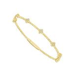 14K Yellow Gold Diamond Flexible Bangle Bracelet- FSBG5067S8Y-iDD-Renee Taylor Gallery