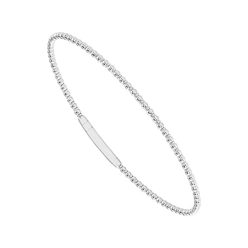 14K White Gold Flexible Bangle Bracelet - FSBG5232W-iDD-Renee Taylor Gallery