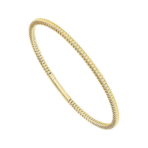 14K Yellow Gold Diamond Tracer Flexible Bangle Bracelet - FSBG5383Y-iDD-Renee Taylor Gallery