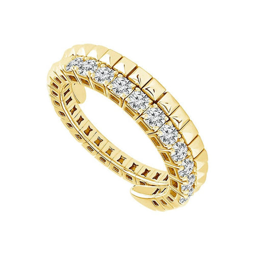 14K Yellow Gold Round Diamond Flexible Eternity Band - FSRT5062RDS8Y4-iDD-Renee Taylor Gallery