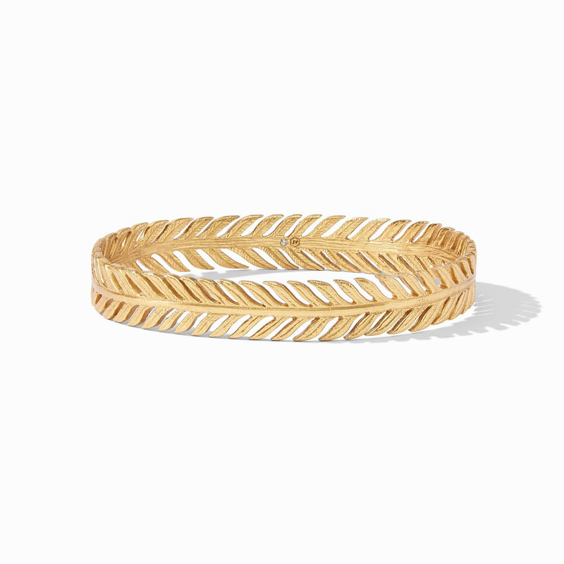 Gold Fern Bangle - BG246G-Julie Vos-Renee Taylor Gallery