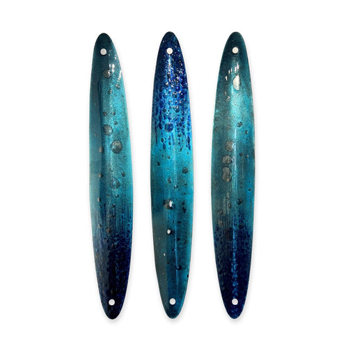 "Fizzy Blu Boats" Triptych-Greg Schadt-Renee Taylor Gallery