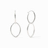 Fleur-de-Lis 2-in-1 Silver Earrings - ER670S00-Julie Vos-Renee Taylor Gallery