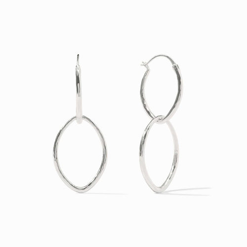 Fleur-de-Lis 2-in-1 Silver Earrings - ER670S00-Julie Vos-Renee Taylor Gallery