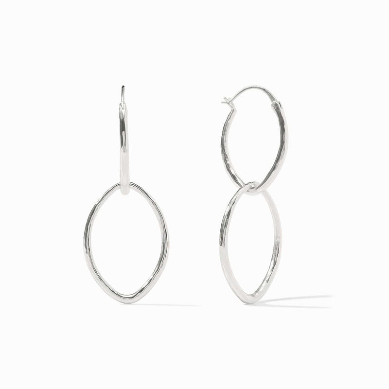 Fleur-de-Lis 2-in-1 Silver Earrings - ER670S00-Julie Vos-Renee Taylor Gallery