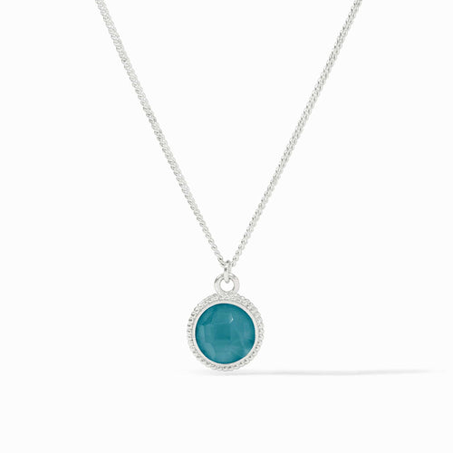 Fleur-de-Lis Solitaire Iridescent Montana Necklace - N377SIPE00-Julie Vos-Renee Taylor Gallery
