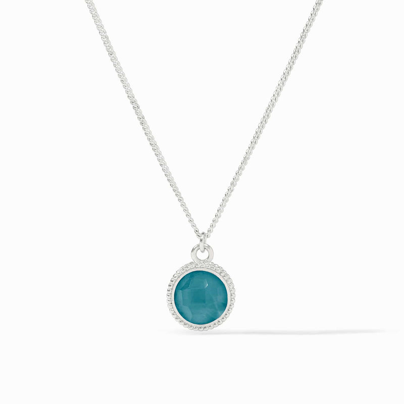Fleur-de-Lis Solitaire Iridescent Montana Necklace - N377SIPE00-Julie Vos-Renee Taylor Gallery