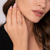 14K Rose Gold Floral Bypass Diamond Ring - LR50640K45JJ-Gabriel & Co.-Renee Taylor Gallery