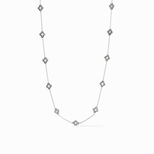 Florentine Demi Delicate Station Necklace-Silver - N303S00-Julie Vos-Renee Taylor Gallery