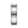 14K White Gold 7mm - High Polished Men's Wedding Band - MBH0140-70W4JJJ-Gabriel & Co.-Renee Taylor Gallery