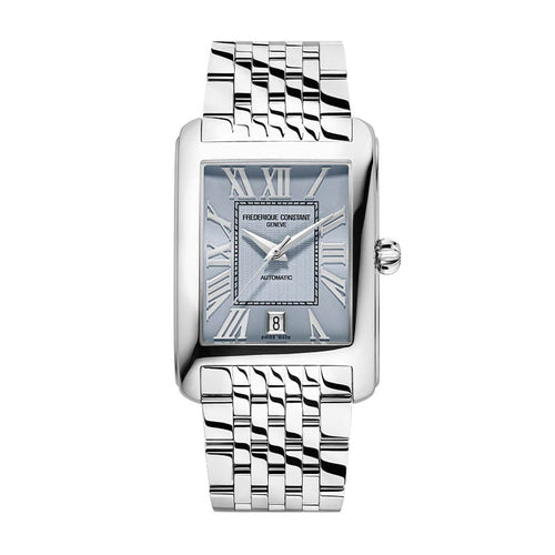 Frederique Constant Classics Carrée Automatic FC-303RLB4C6B ice blue dial stainless steel bracelet
